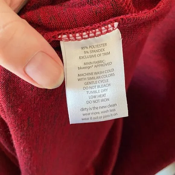 Toad & Co Intermezzo Long Sleeve Dress Red Marl Size XS - Picture 7 of 8